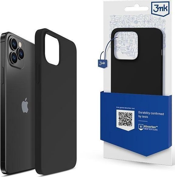 3MK 3MK Silicone Case iPhone 12 Pro Max 6.7" black/black