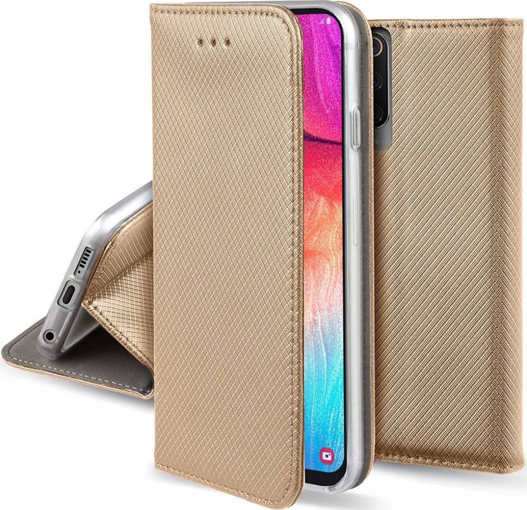 Etui XIAOMI REDMI 9T portfolio with Flip Magnet flip flop gold