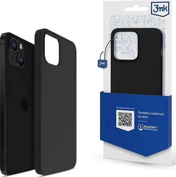 3MK 3MK Silicone Case iPhone 13 6.1" black/black