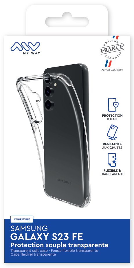Samsung Galaxy S23 FE France Soft Cover By My Way Transparent