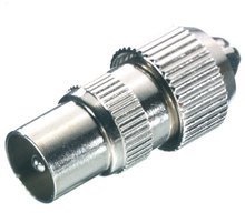 Vivanco coaxial connector, metal (48011)