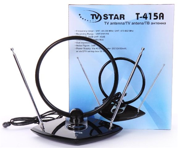 Antena TV STAR T-415A, kambarinė