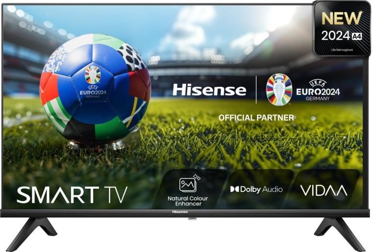 Hisense 40A4N televizorius 101,6 cm (40") „Full HD“ Smart TV Wi-Fi Juoda 200 cd/m²