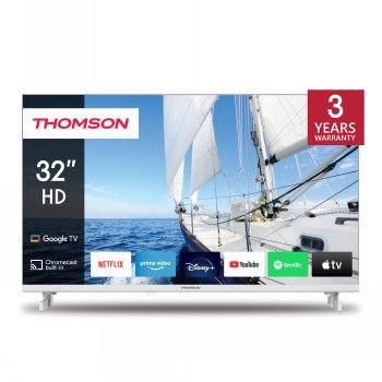 Televizorius THOMSON 32" HD GOOGLE SMART TV WHITE