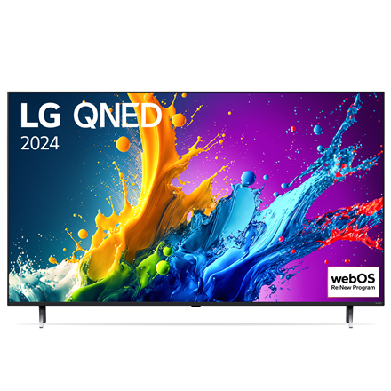 Televizorius  LG QNED TV  50QNED80T3A  50  Smart TV  webOS 24  4K UHD  Black