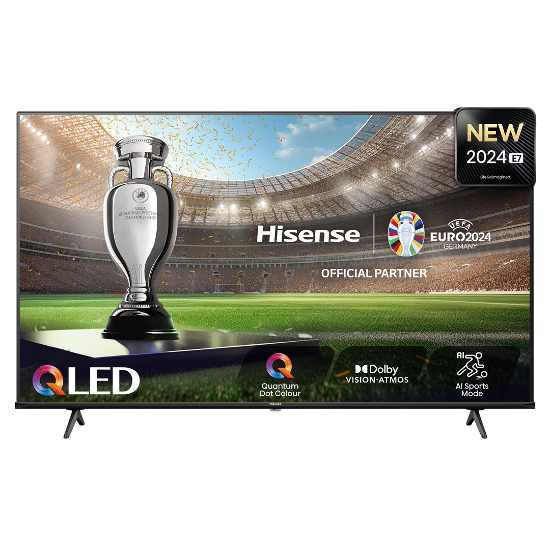 Hisense 50E7NQ televizorius 127 cm (50") 4K Ultra HD Smart TV „Wi-Fi“ Juoda 350 cd/m²