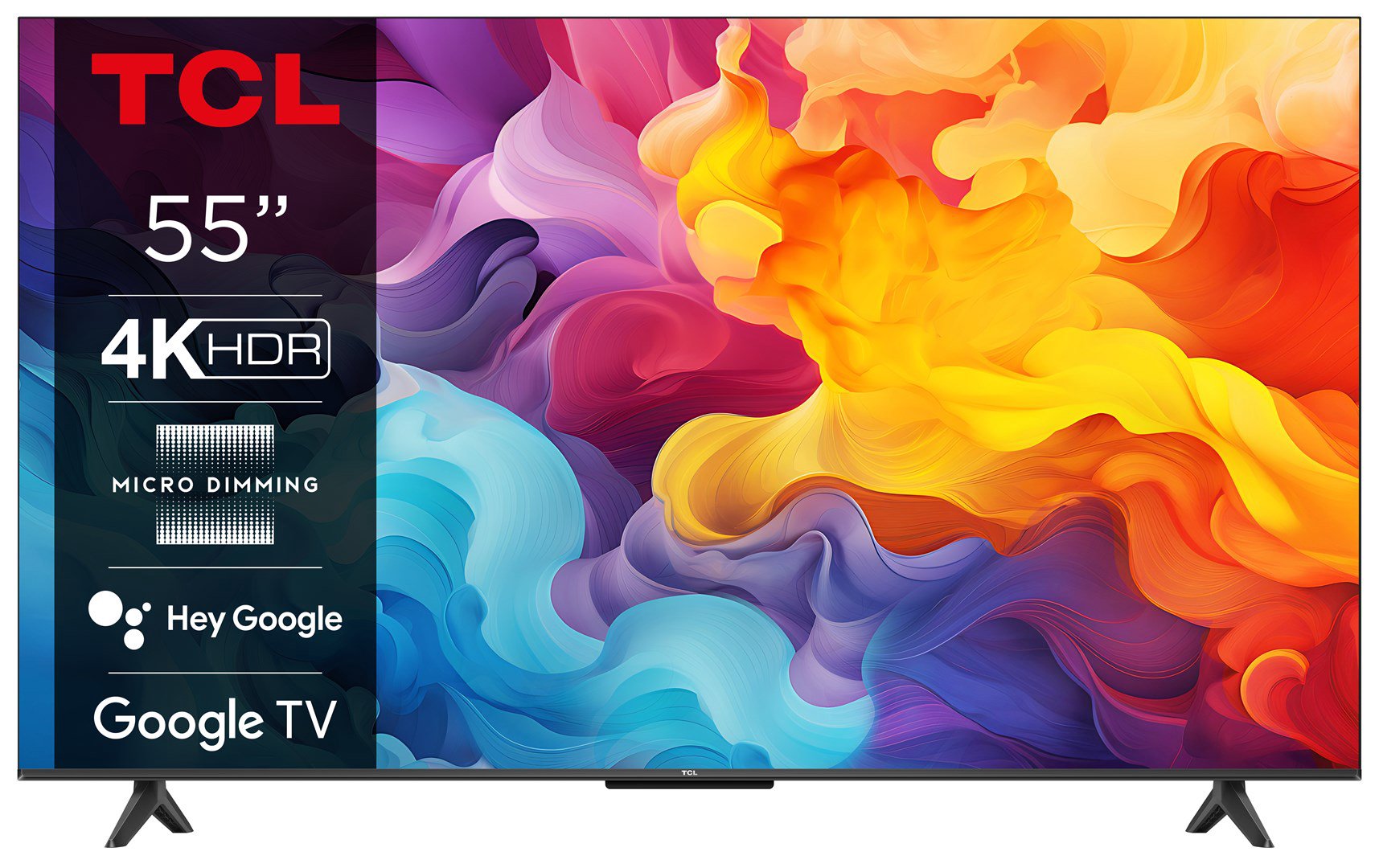 TCL P655 55P655 televizorius 139,7 cm (55") 4K Ultra HD Smart TV „Wi-Fi“ Juoda