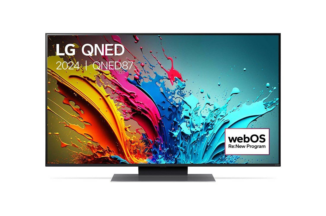 Televizorius  LG QNED TV  55QNED87T3B  55  Smart TV  webOS 24  4k UHD  Black