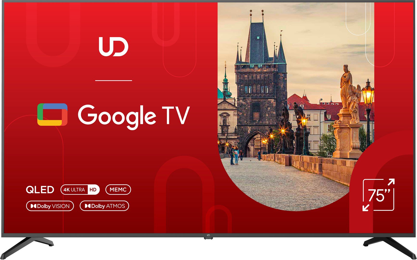 75 colių televizorius UD 75QGU8210S 4K Ultra HD, Q-LED, DVB-T/T2/C