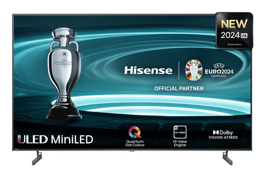 Hisense 55U6NQ televizorius 139,7 cm (55") 4K Ultra HD Smart TV Wi-Fi Pilka 600 cd/m²