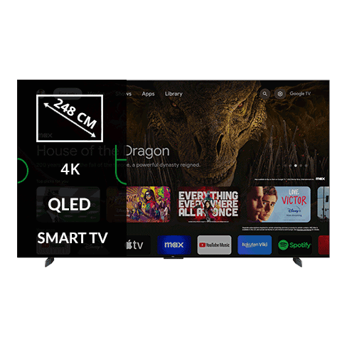 98" QLED 4K 98C805 išmanusis televizorius