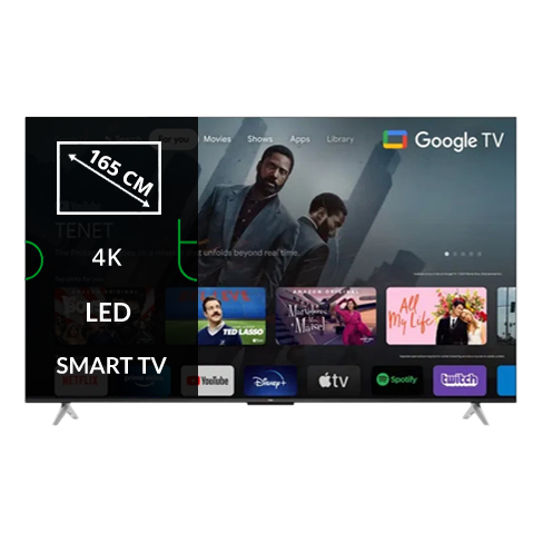 TCL 65" LED 4K Smart TV 65P638 išmanusis televizorius
