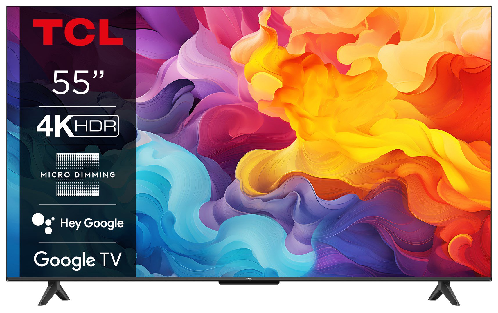 TCL P655 55P655 televizorius 139,7 cm (55") 4K Ultra HD Smart TV „Wi-Fi“ Juoda