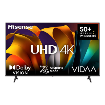 Hisense UHD Smart TV  43A6N  43"  Smart TV  VIDAA OS  UHD  Black