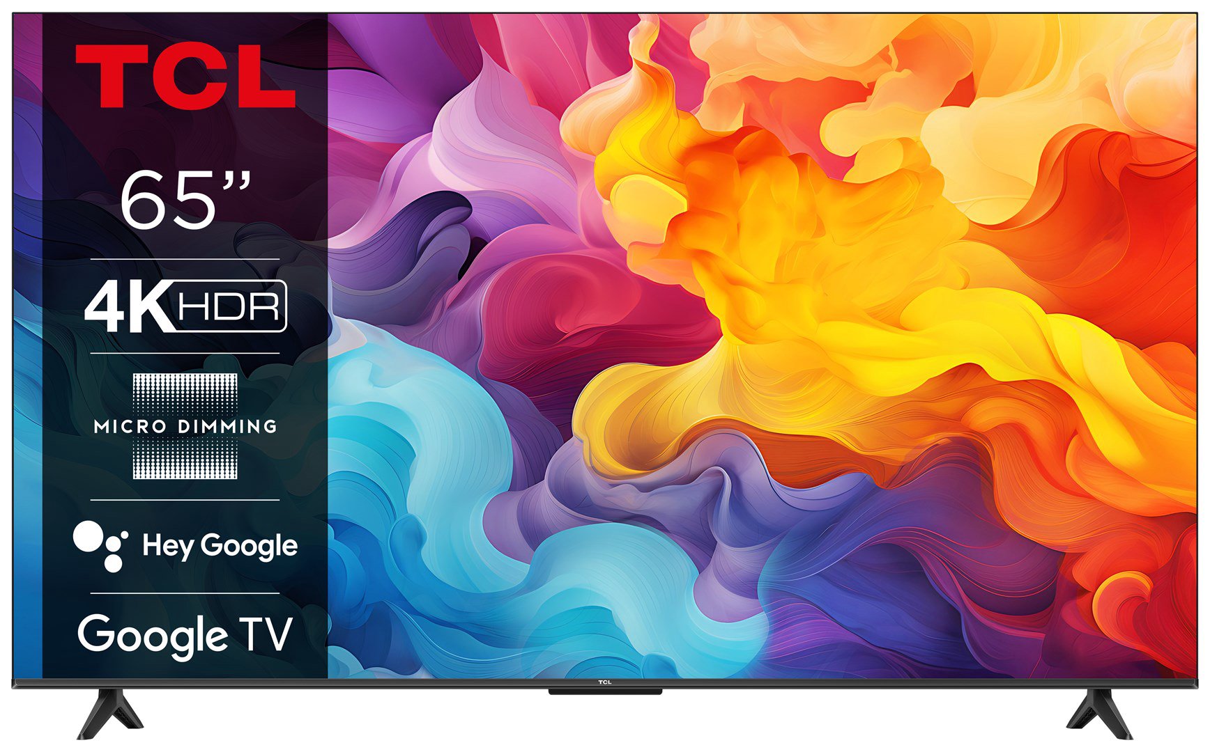 TCL P655 65P655 televizorius 165,1 cm (65") 4K Ultra HD Smart TV „Wi-Fi“ Juoda