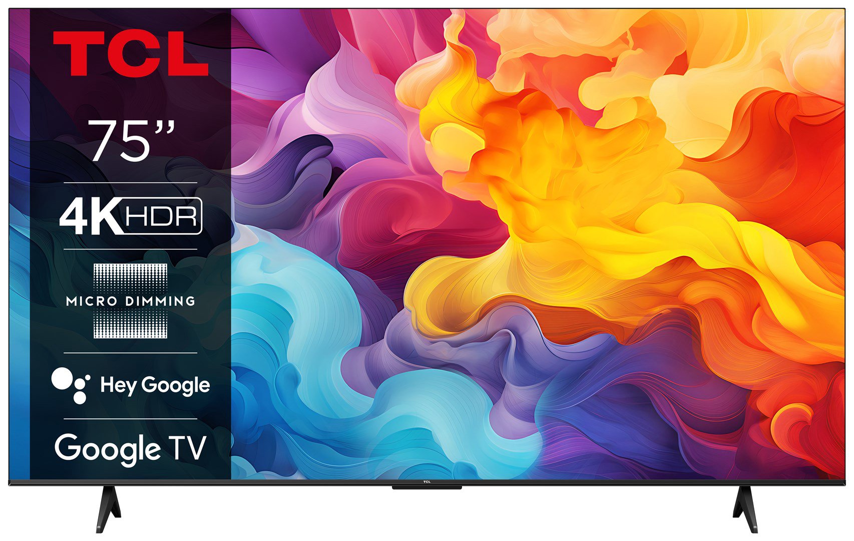 TCL P655 75P655 televizorius 190,5 cm (75") 4K Ultra HD Smart TV „Wi-Fi“ Juoda