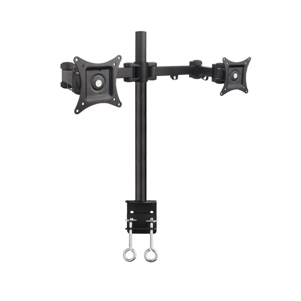 Monitoriaus laikiklis ART-02 for 2xLCD MONITOR dvigubas 13-27'' 2x10KG
