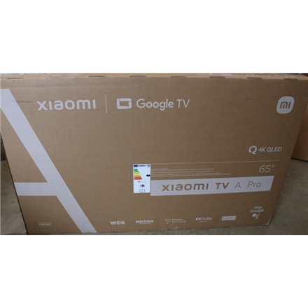 Televizorius  Xiaomi  QLED TV A Pro 2025  65''  Smart TV  Google TV  4K UHD  Black  DAMAGED P