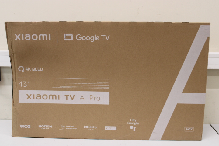 Televizorius Xiaomi A Pro 2025, 43", 109 cm, 4K UHD (2160p), Google TV