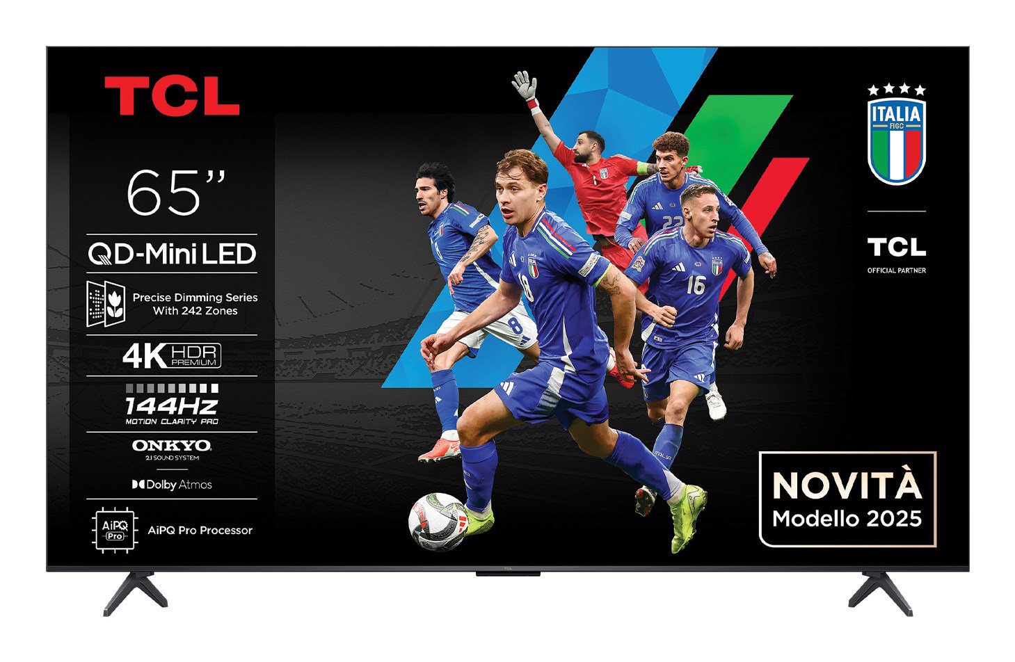 TCL Q6C 65Q6C televizorius 165,1 cm (65") 4K Ultra HD Smart TV „Wi-Fi“ Metalinis