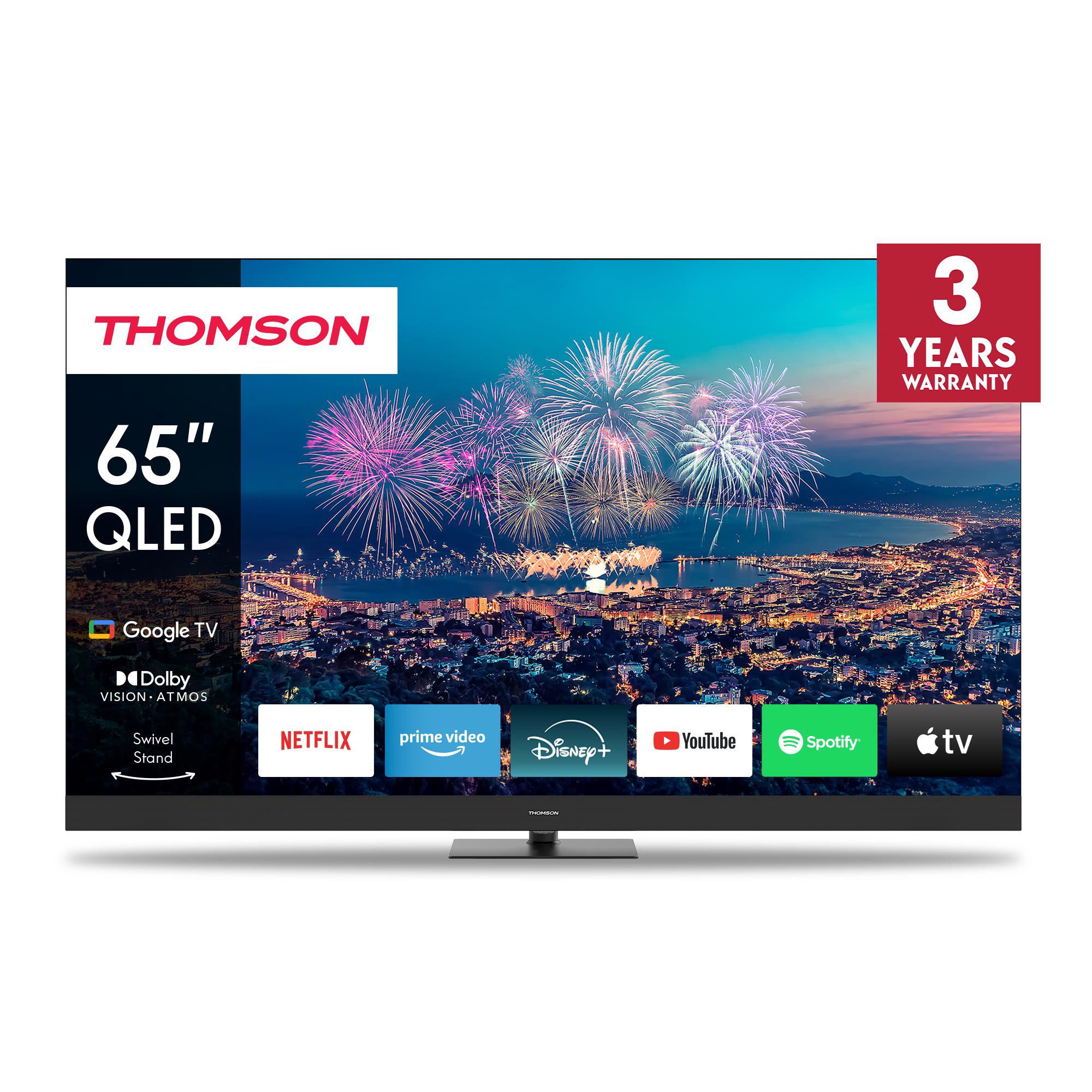 TV SetTHOMSON65"4K/SmartQLED3840x2160Google TVBlack65QG6C14