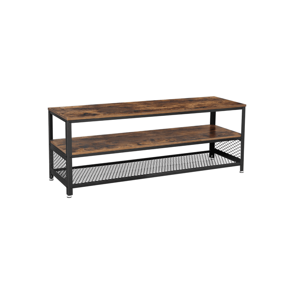 Ilga industrinio "rustic" stiliaus TV spintelė-staliukas | 40 x 140 cm