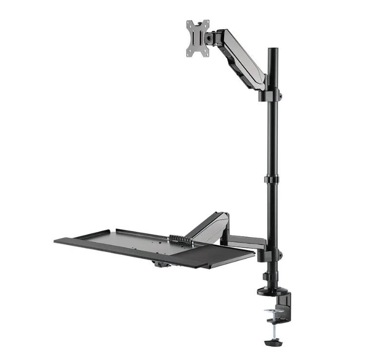 NEOMOUNTS DESK MOUNTED SIT-STAND WORKSTATION (SCREEN, KEYBOARD & MOUSE)
