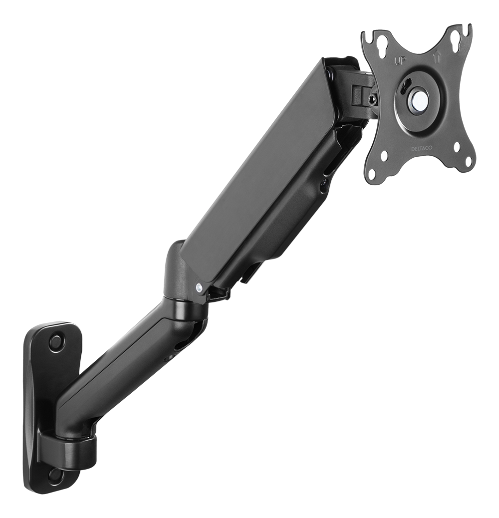 SIENINIS LAIKIKLIS DELTACO OFFICE ARM-0360,17-32",VESA,JUODAS