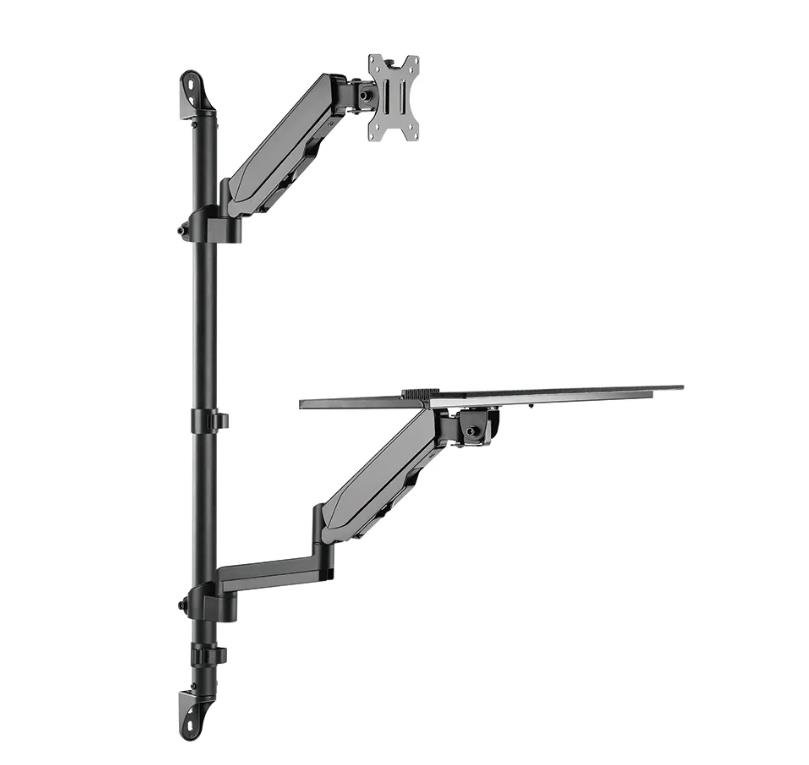 NEOMOUNTS WALL MOUNTED SIT-STAND WORKSTATION (SCREEN, KEYBOARD & MOUSE)