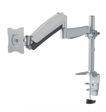 NEWSTAR FLAT SCREEN DESK MOUNT (CLAMP/GROMMET)  10-30" SILVER