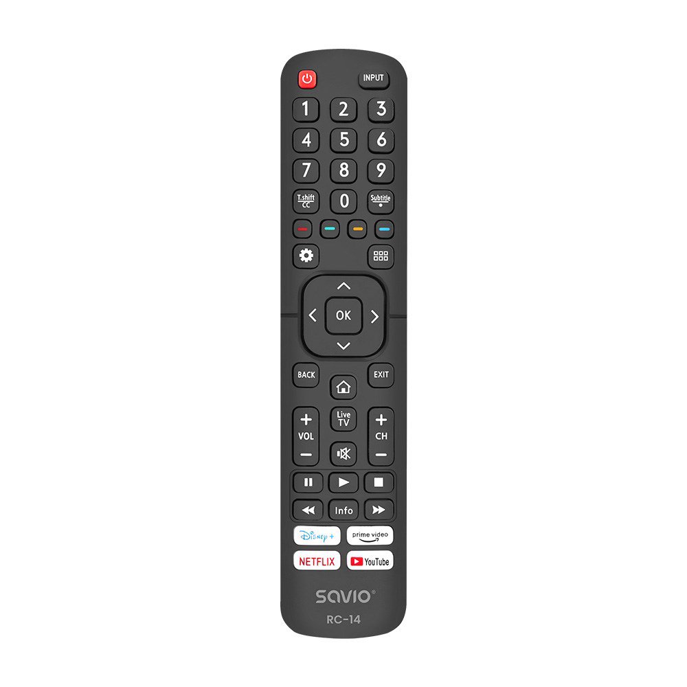 SAVIO RC-14 Universalus nuotolinio valdymo pultas / pakaitalas HISENSE, SMART TV