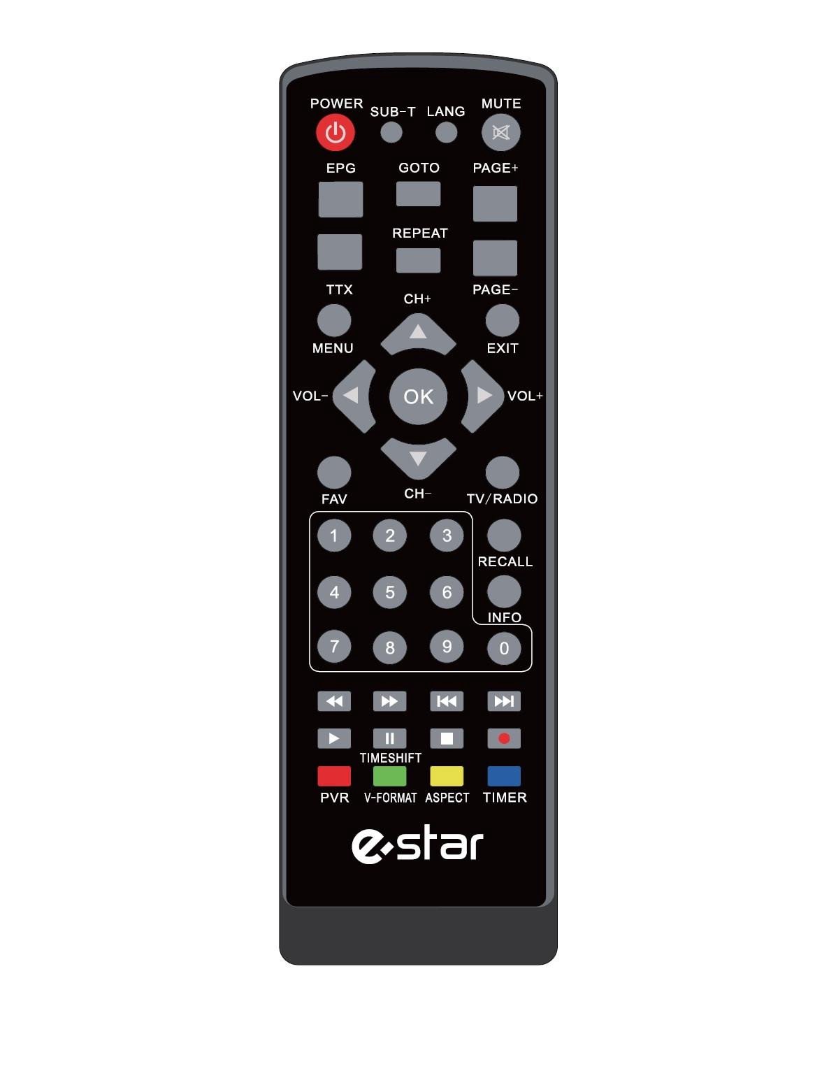 TV pultas eSTAR Distancinis Remote control STB T3000/T2 4000