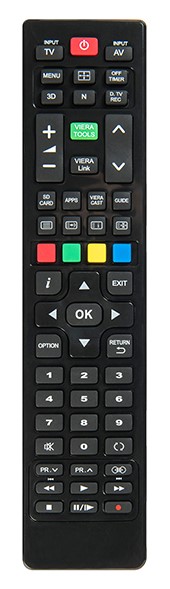 Universalus DV pultas Panasonic televizoriams pagamintiems nuo 2000m, su 3D valdymu Superior