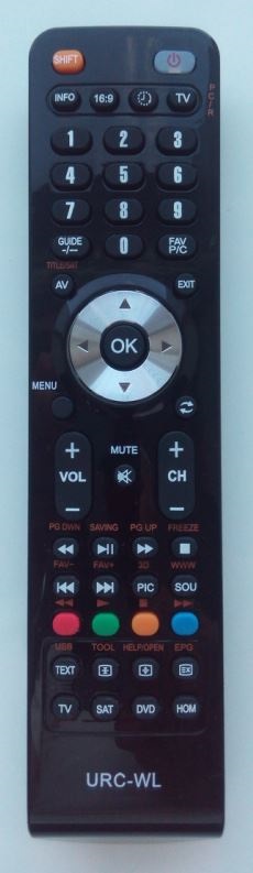 Universalus DV pultas URC-WL su mokinimo funkcija