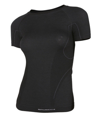 Moteriški T-shirt marškinėliai BRUBECK Active Wool (Dydis: L)