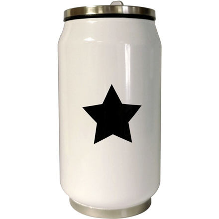 Termosas Yoko Design Isothermal Tin Can Capacity 0.28 L, Material Stainless steel, White/ black