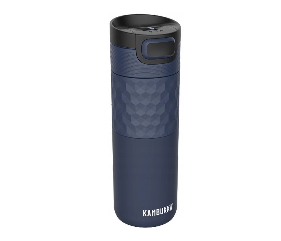 „Kambukka Etna Grip“ termo puodelis 500 ml (Denim Blue), tamsiai mėlynas