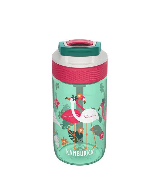 Daugkartinio naudojimo vandens buteliukas Kambukka Lagoon 400ml Pink Flamingo