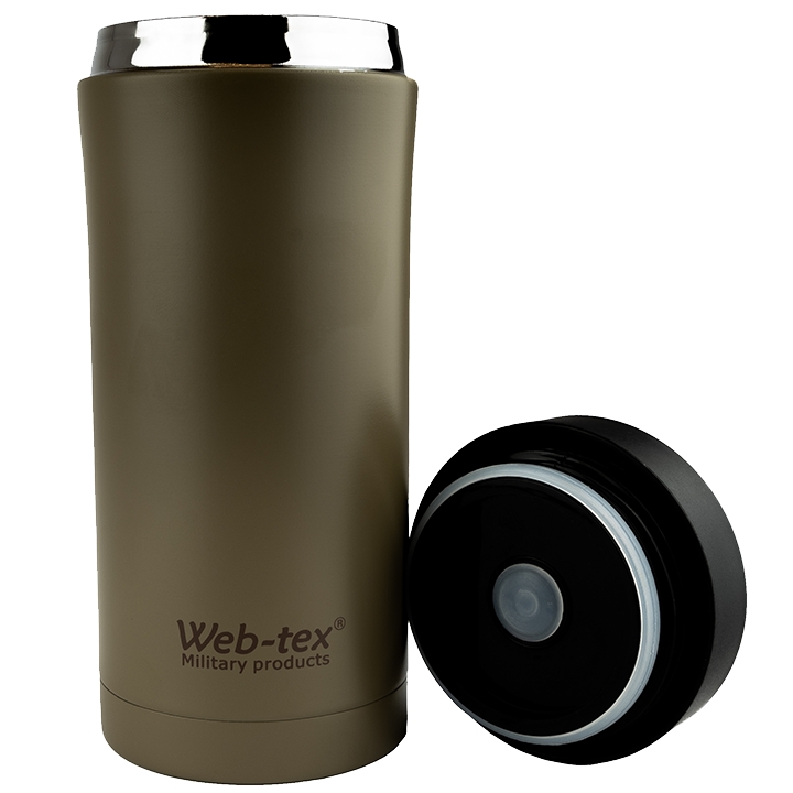Web-tex termosinis puodukas 330ml coyote(smėlio) spalvos .