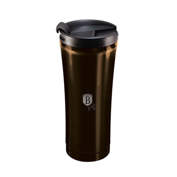 BERLINGER HAUS termo puodelis BH/6821 Metallic Line Shiny Black Edition, rudas, metalinis