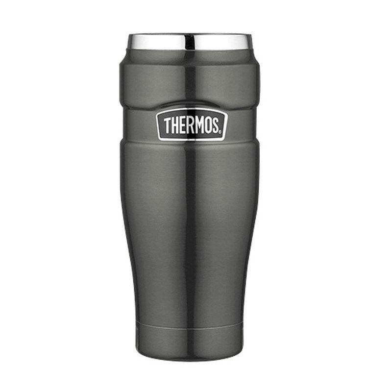Vandeniui atsparus termokubekas 470 ml THERMOS - metalinis pilkas