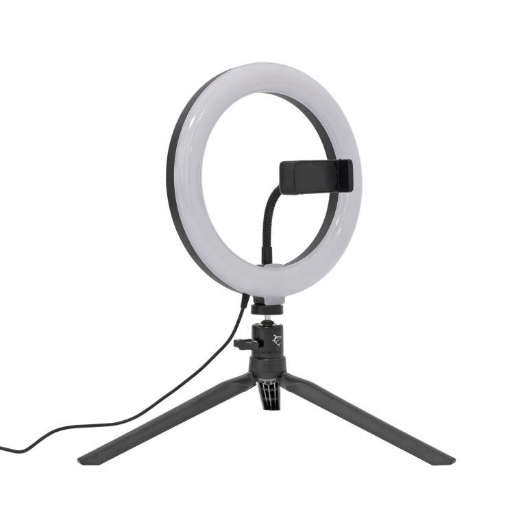 Žiedinė LED lempa White Shark Moonlight RL-08 20cm