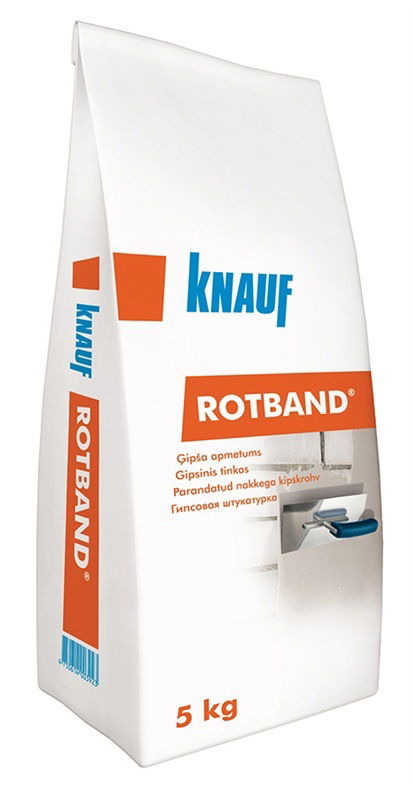 Gipsinis tinkas KNAUF ROTBAND, 5 kg