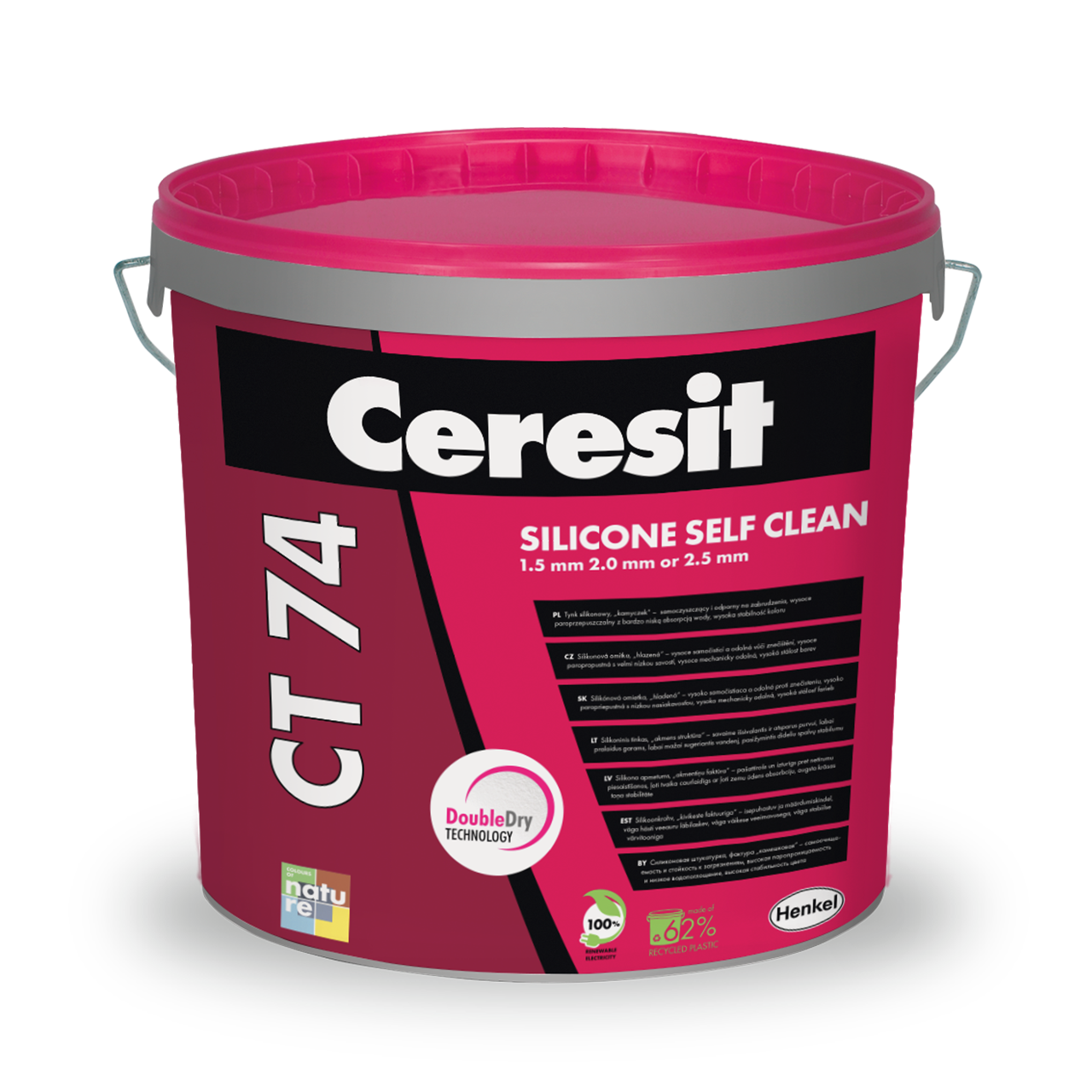 Tinkas Ceresit CT74, frakcija 2mm, "samanėlė", 25kg