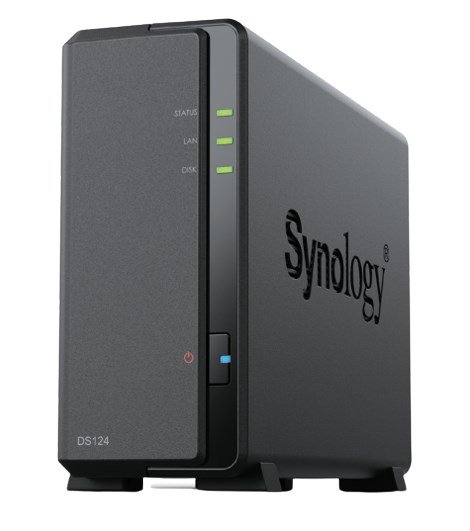 Tinklo duomenų saugykla (NAS) Synology  Tower NAS  DS124  up to 1 HDD/SSD  Realtek  RTD1619B