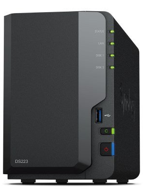 Tinklo duomenų saugykla (NAS)Synology DS223 Up to 2 HDD/SSD Hot-Swap,RTD1619B