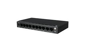 UTEPO Switch SF10P-FHM (8 PoE-100Mbps, 2 Uplink,-1000 Mbps,PoE+(30W/port),3 mode:Default,VLAN,CCTV,120W,>250m,8KV ESD, | Utepo