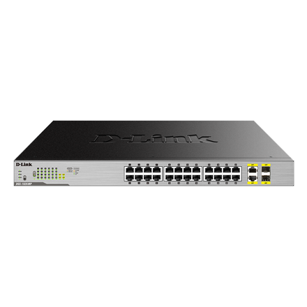 D-Link | Switch | DGS-1026MP | Unmanaged | Rack mountable | Gigabit Ethernet (copper) ports quantity 24 | SFP ports quantity 2 | PoE/Poe+ ports quantity 24 | Power supply type Single | 24 month(s)