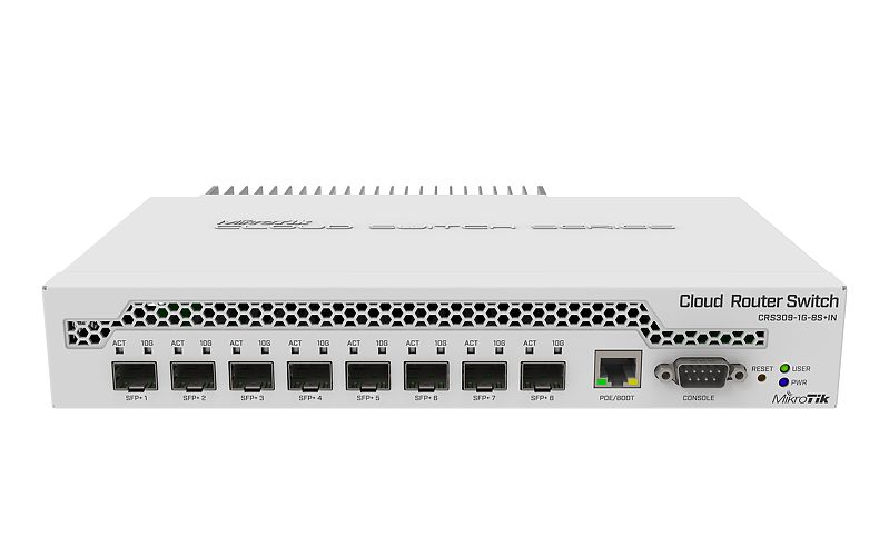 MikroTik | Switch | CRS309-1G-8S+IN | Web managed | Desktop | Gigabit Ethernet (copper) ports quantity 1 | SFP+ ports quantity 8