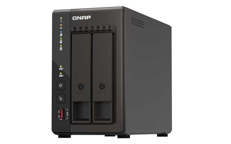 QNAP | 2-Bay desktop NAS | TS-253E-8G | Intel Celeron | J6412 4-core | Processor frequency 2.6 GHz | 8 GB